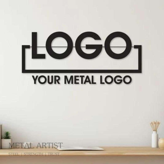 Customizable Logos for Walls | Custom Text Metal Sign - Metal Artist